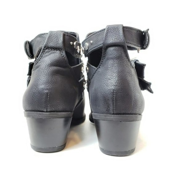 CIRCUS By Sam Edelman Henna Size 6 Black + Silver Studded Bootie - Picture 2 of 8